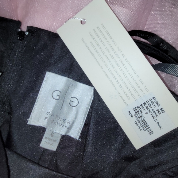 πHost Pickπ Gather & Gown Tuxedo Style Bridesmaid Gown - Picture 8 of 12